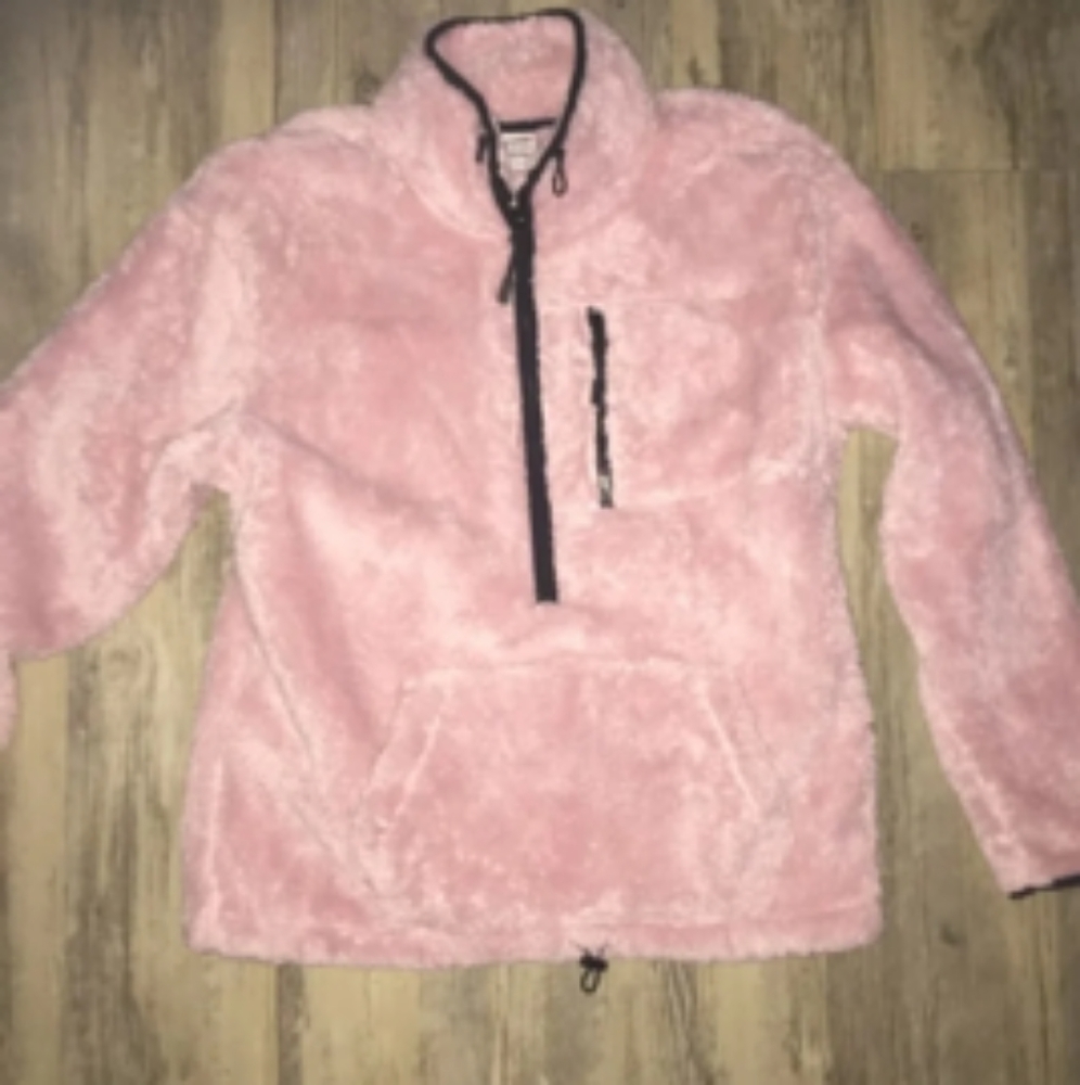 VS PINK TEDDY HALF ZIP S - Picture 4 of 4